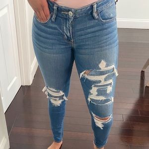American Eagle Next Level Stretch Ripped Jeans